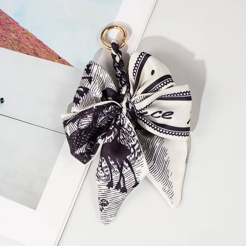 Bow Scarf Bag Charm Keychain 🎀✨