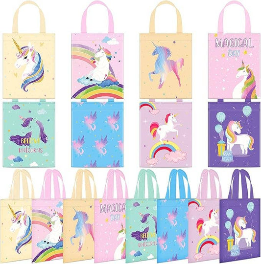 Unicorn Kids Party Favor Bags – Reusable Totes