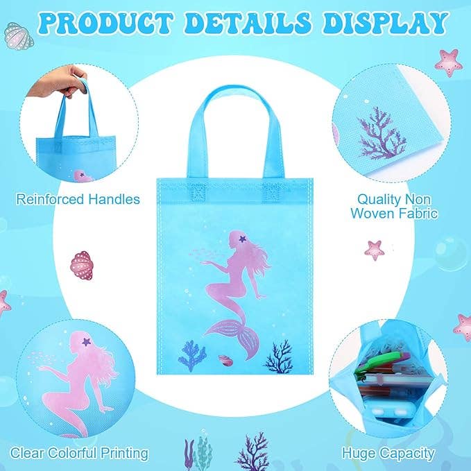 Mermaid Non-Woven Party Gift Bags