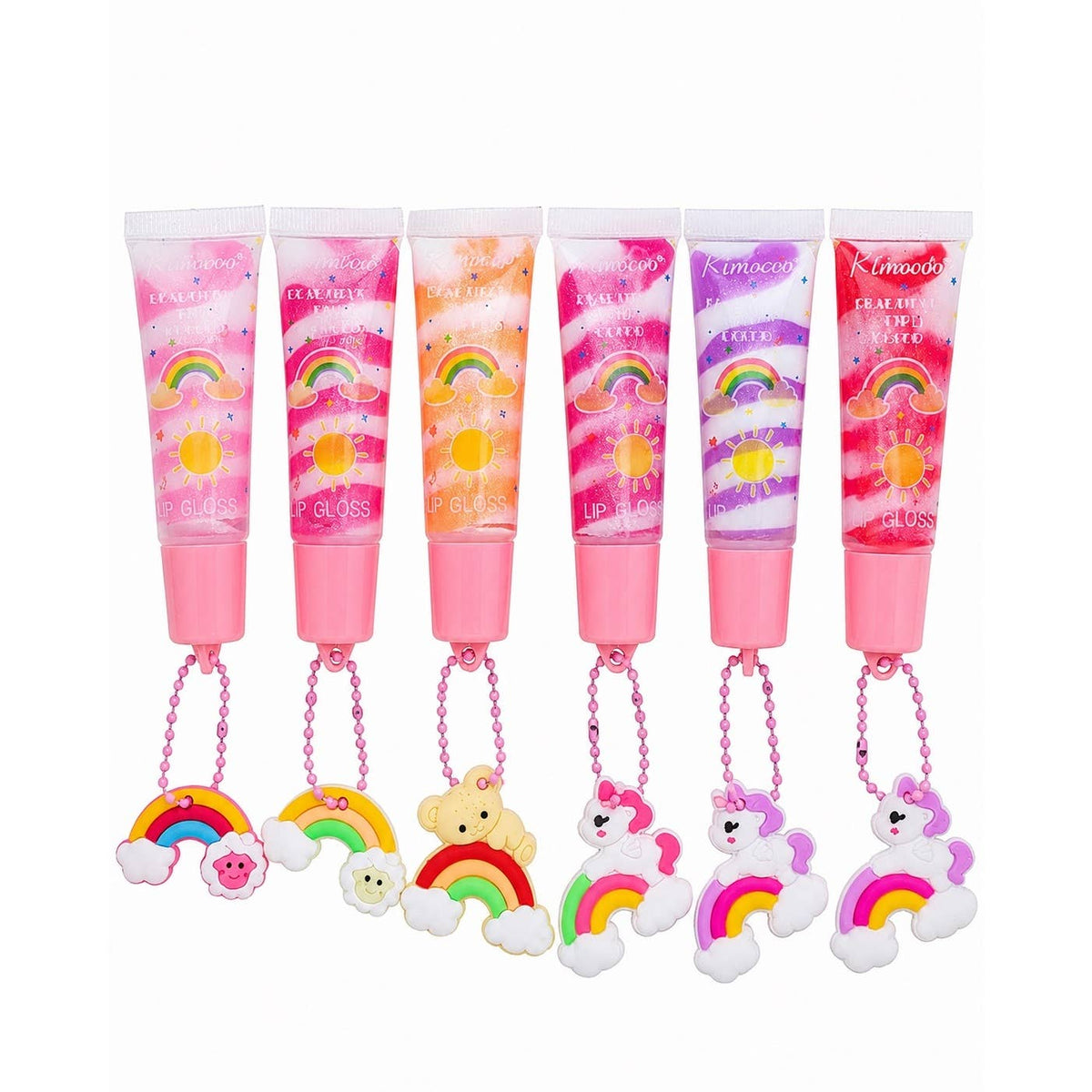 Rainbow Charm Lip Gloss – Assorted Shades