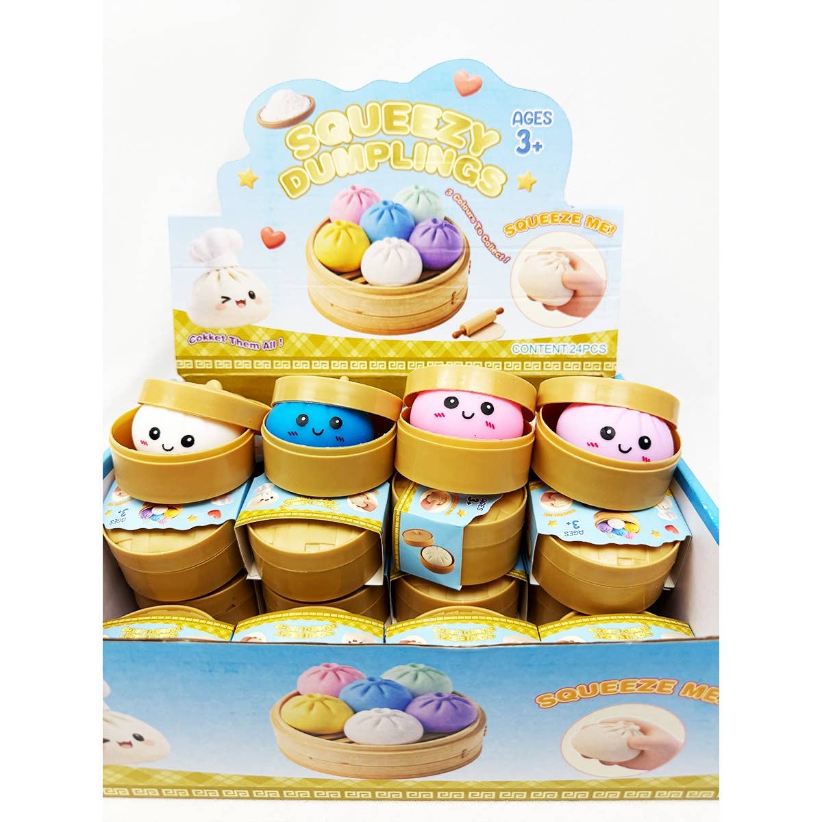 Colorful Dumpling Squishy with Steamer