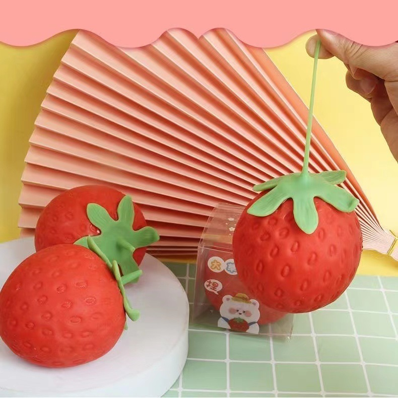 Strawberry Shape Squishy Stress Toy