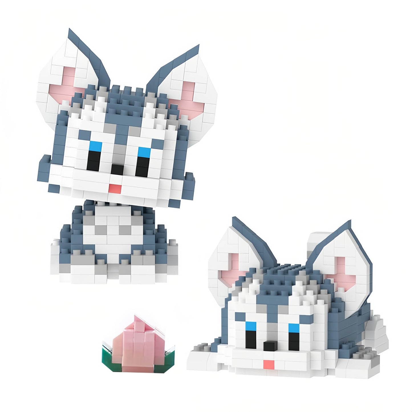 Juego de construcción de bloques para perros (Husky) | 2 estilos de construcción - CA215