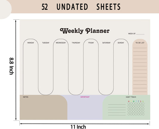 Weekly Planner Notepad – 50 Sheets (DJHB00023)