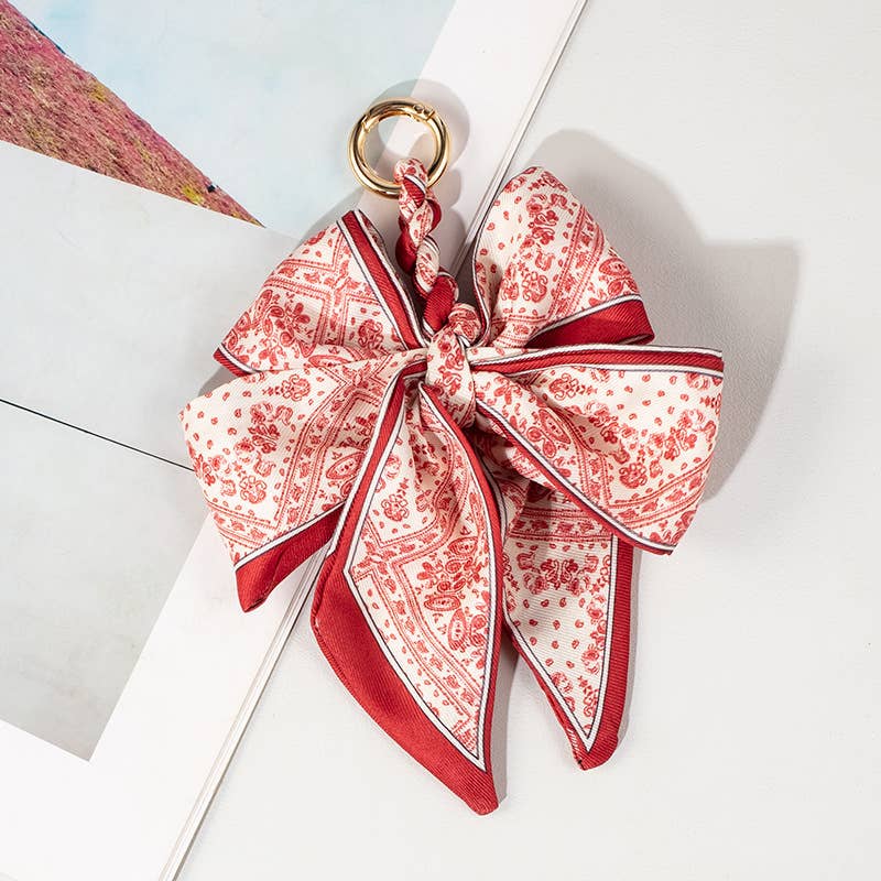 Bow Scarf Bag Charm Keychain 🎀✨