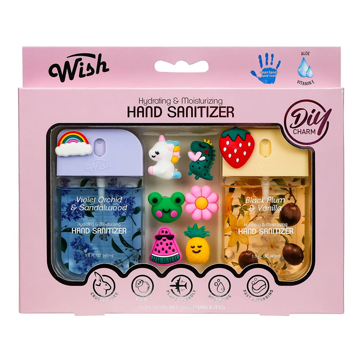 Decorative Charm Sanitizer Collection Case, 20ct