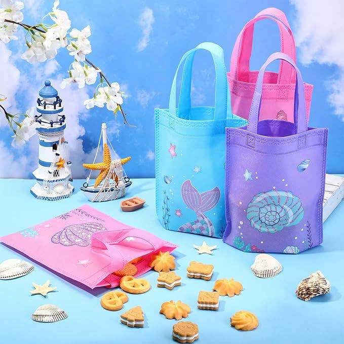 Mermaid Non-Woven Party Gift Bags