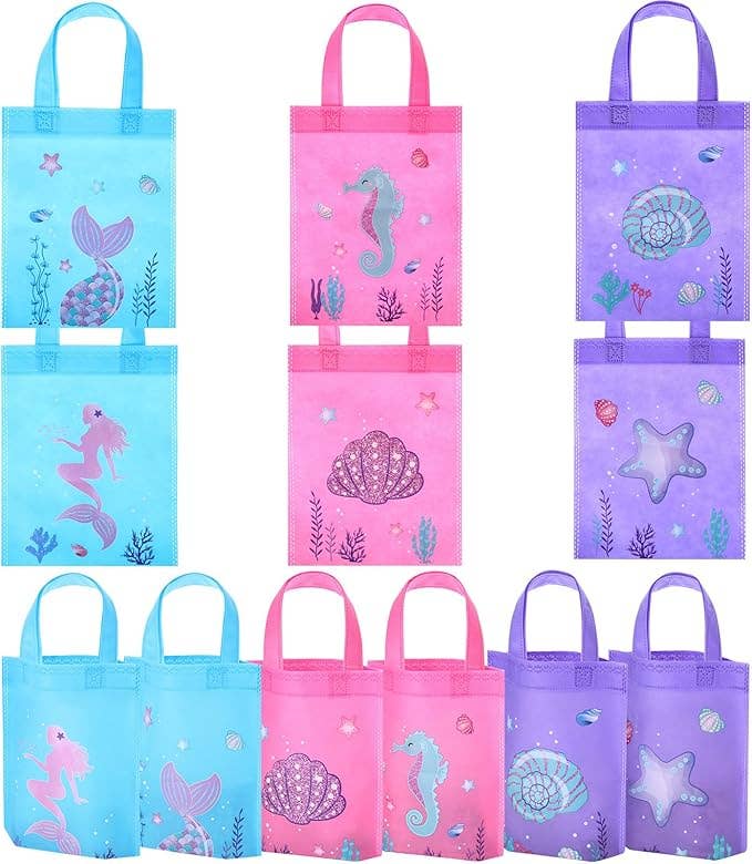 Mermaid Non-Woven Party Gift Bags