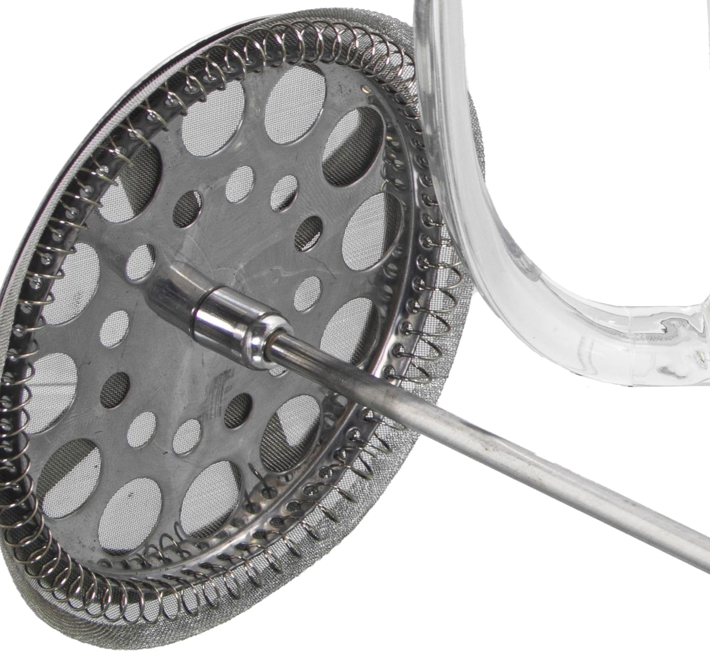 Cafetera de prensa francesa de vidrio con tapa de bambú - CA239