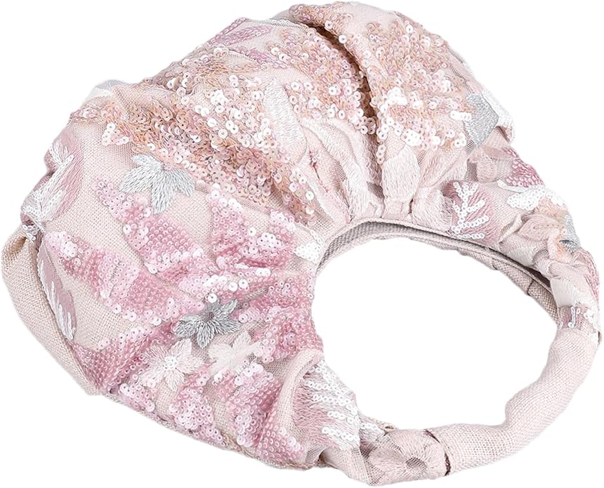 Floral Sequin Embroidered Tote Bag (CA153)