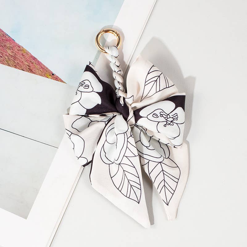 Bow Scarf Bag Charm Keychain 🎀✨