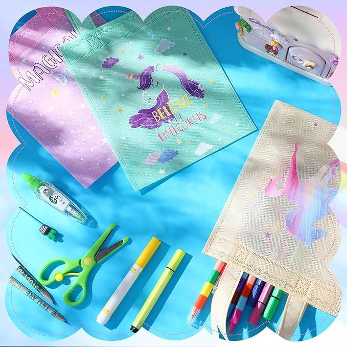 Unicorn Kids Party Favor Bags – Reusable Totes