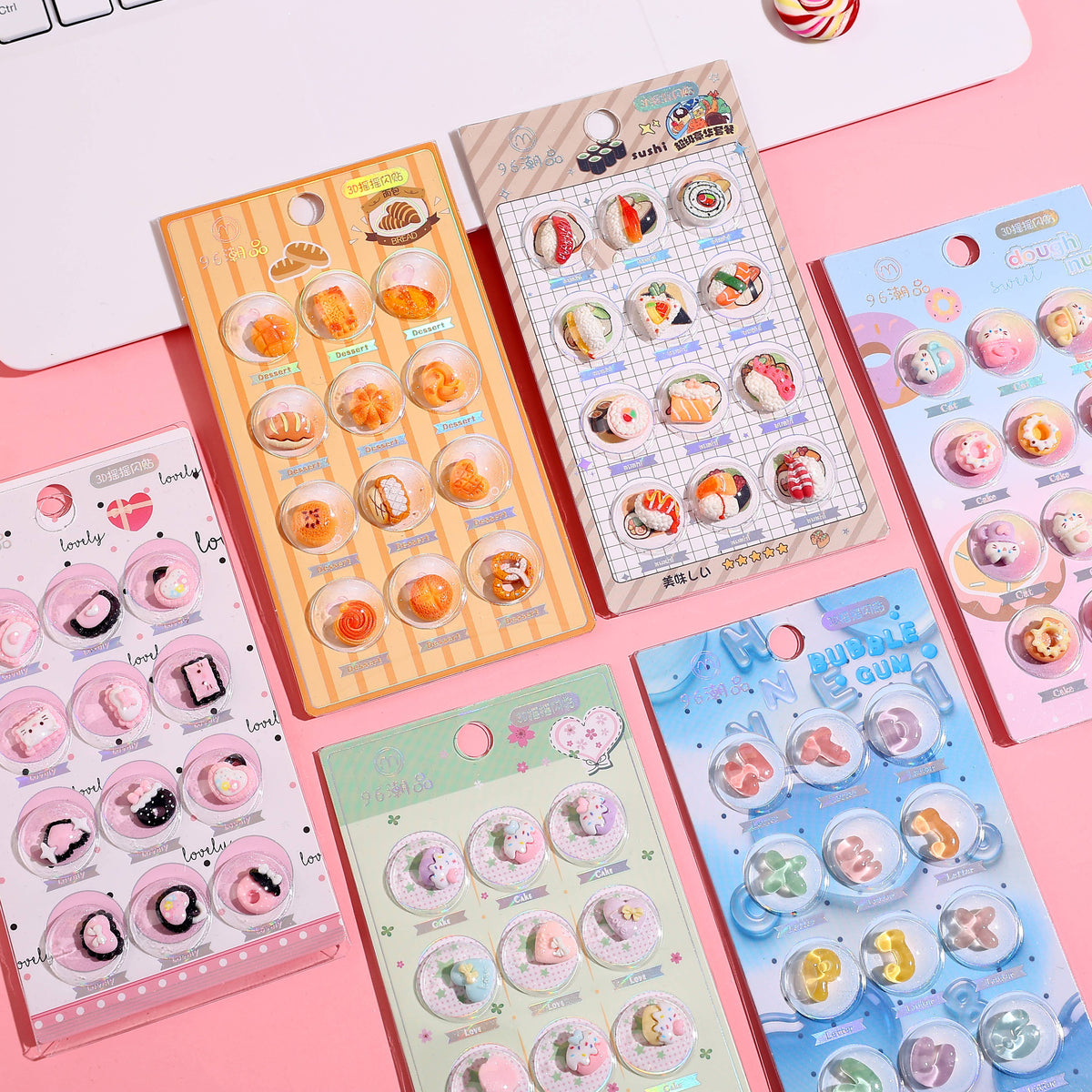 3D Raised Capsule Sticker for Phone Case & Laptop