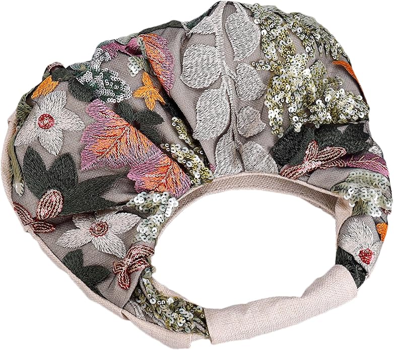 Floral Sequin Embroidered Tote Bag (CA153)