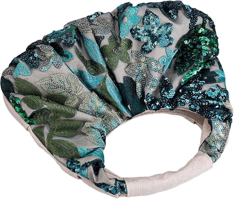 Floral Sequin Embroidered Tote Bag (CA153)