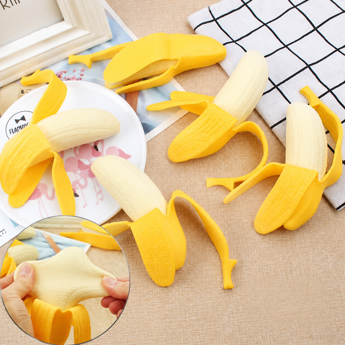 Banana Shape Squishy Stress Toy