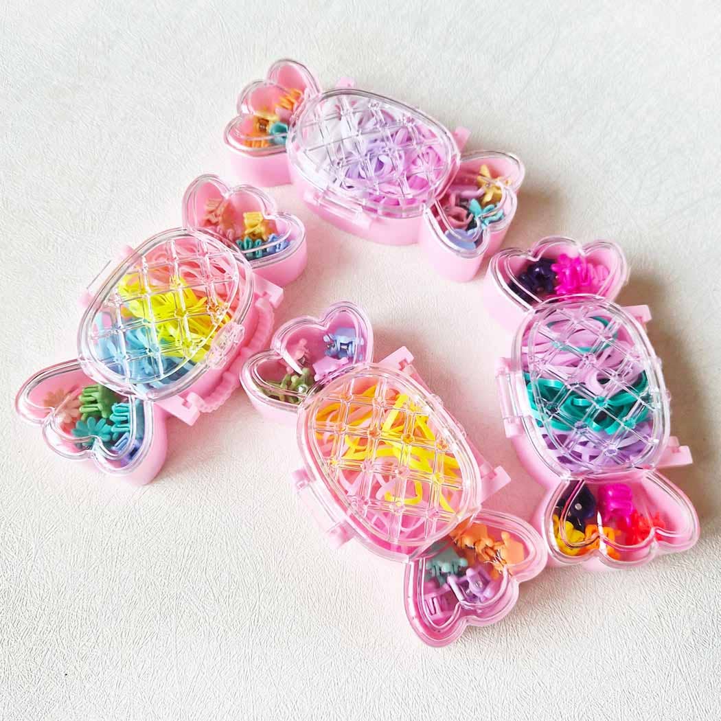 Candy Container Assorted Hair Accessory Set