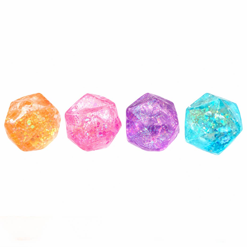 Glittered Diamond Cube Squishy Toy