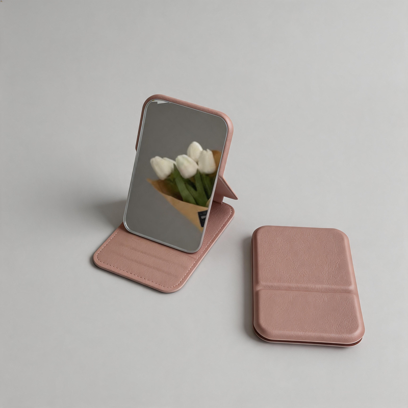 Faux Leather Pocket Mirror ✨