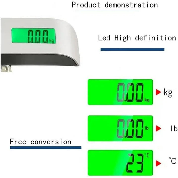 Báscula digital para equipaje: báscula portátil de viaje de hasta 50 kg - G8075-3