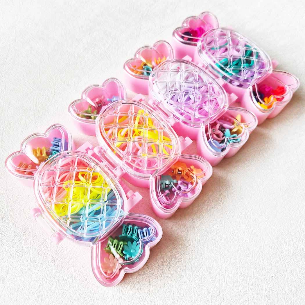 Candy Container Assorted Hair Accessory Set