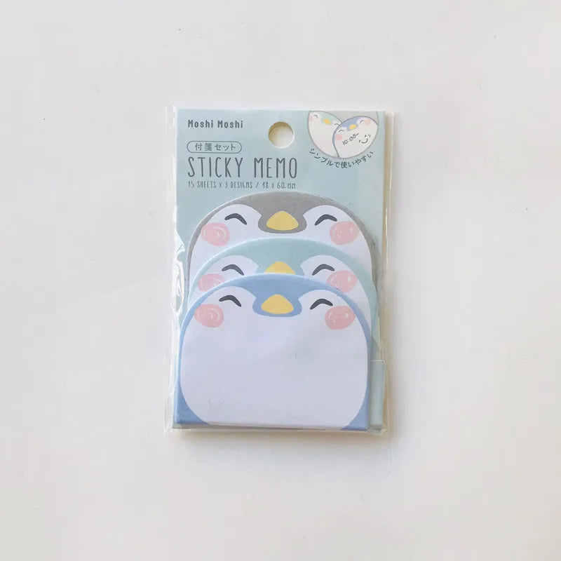 Notas adhesivas de animales kawaii - Bloc de notas adorable - CA179