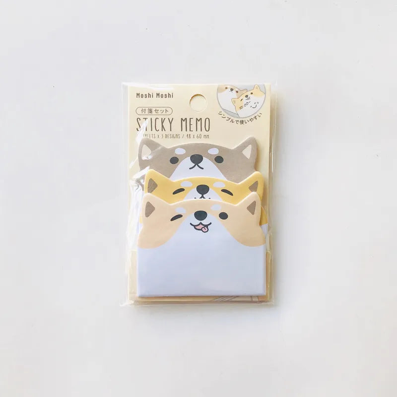 Notas adhesivas de animales kawaii - Bloc de notas adorable - CA179