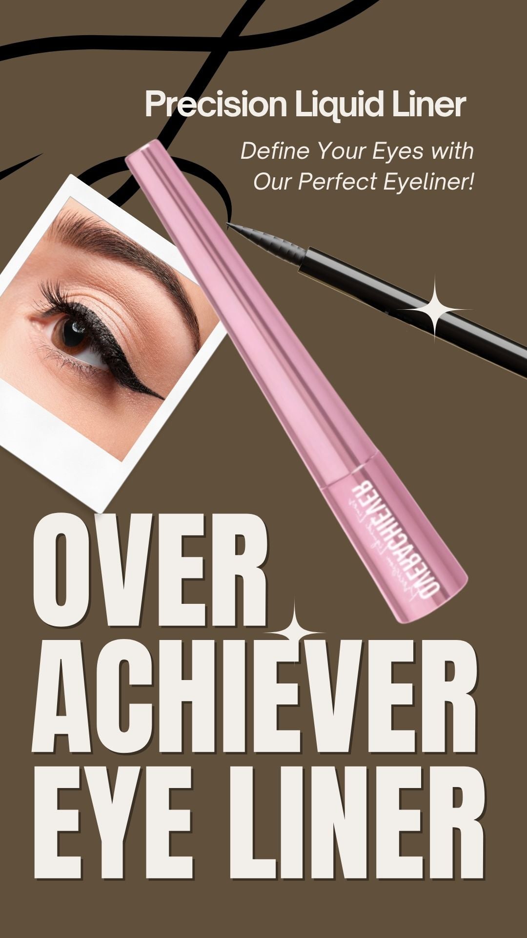 Overachiever Precision Liquid Liner (Black) - Beauty Creations