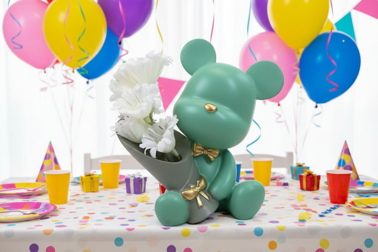 Little Bear Hug Flower Vase - CA393