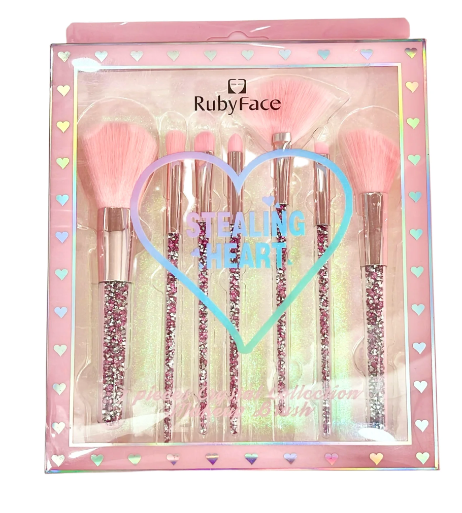 Stealing Heart Crystal Makeup Brush Set SJ07