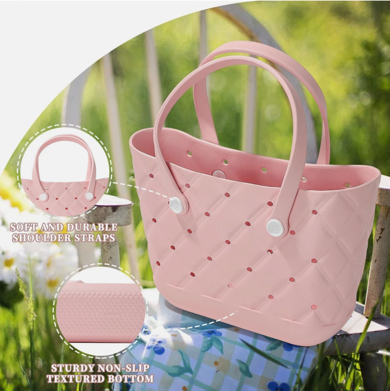 Waterproof Rubber Beach Tote Bag (REF:A02M)
