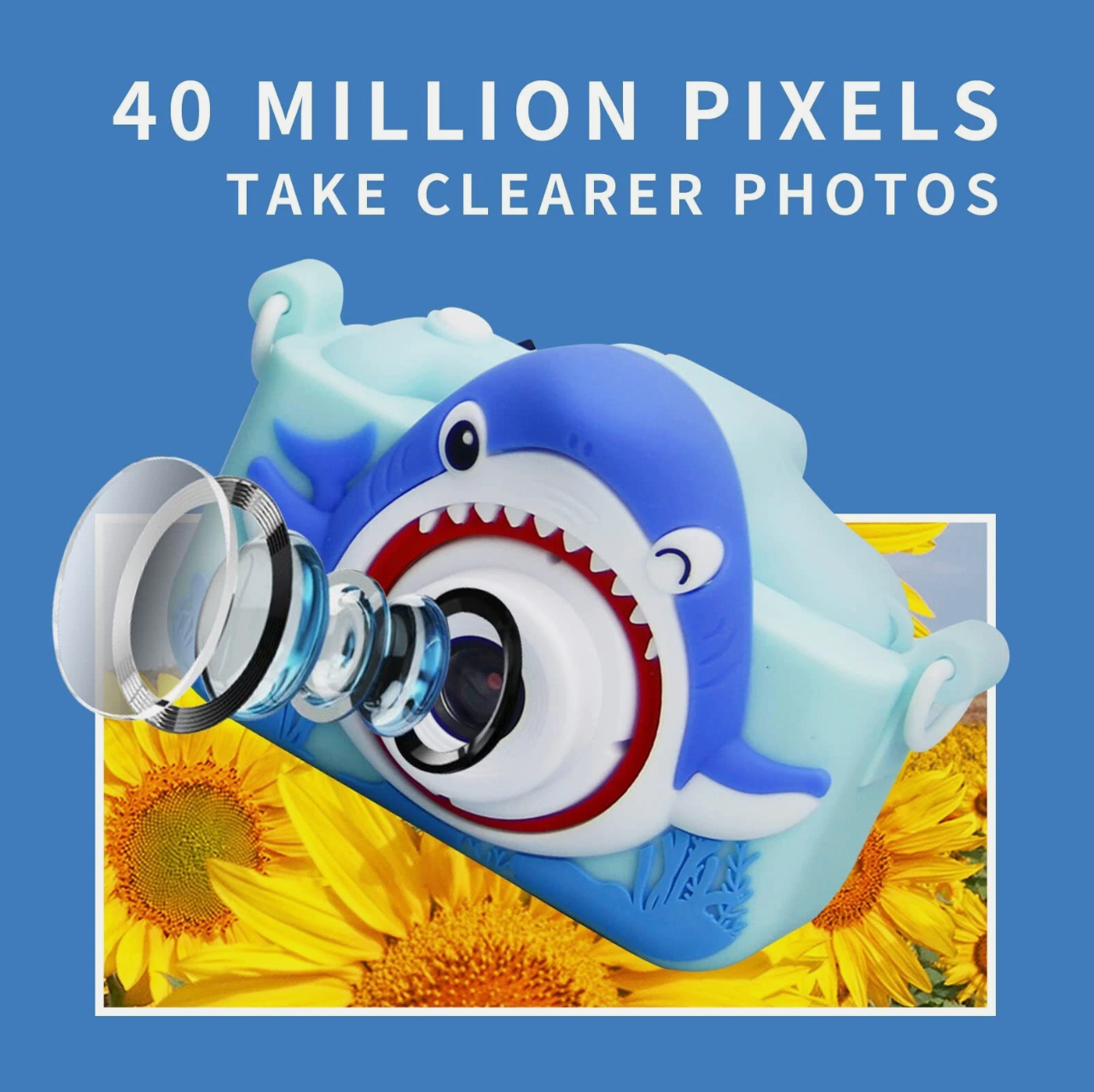Cámara digital Shark para niños (CA133)
