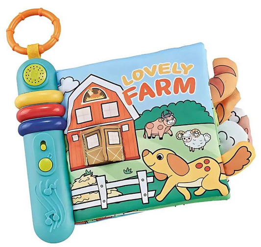 Libro sensorial para bebés: Animales de granja encantadores (CA417)