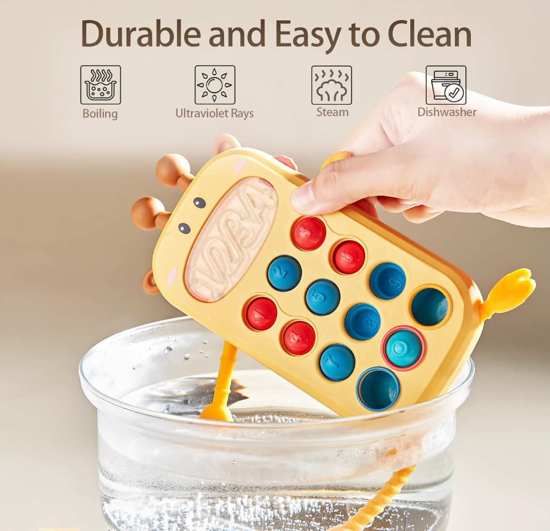 Juguete sensorial para teléfono de bebé con cuerda para tirar (CA421)