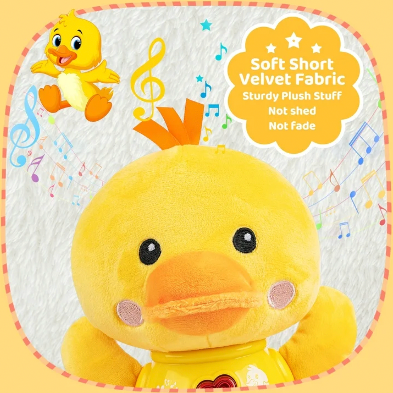 Patito musical bebé: luces y sonidos relajantes (CA443)