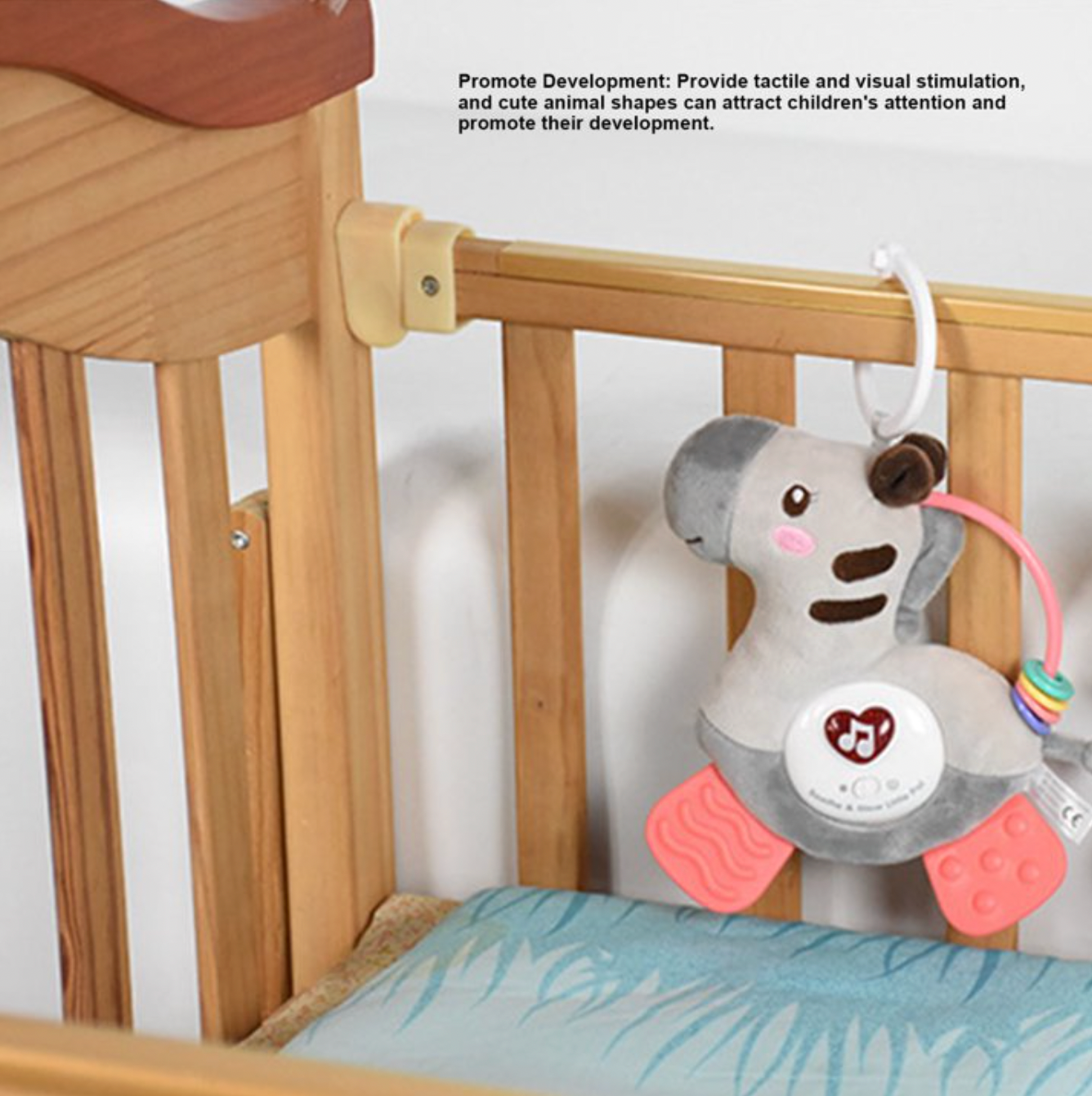 Caballo sensorial de peluche para bebé con música y luz (CA440)