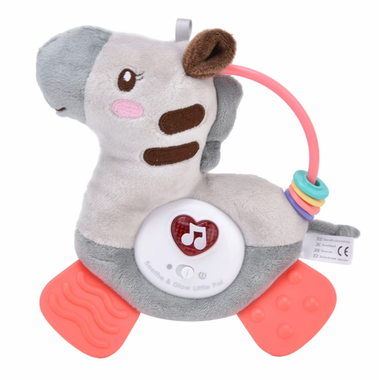 Caballo sensorial de peluche para bebé con música y luz (CA440)