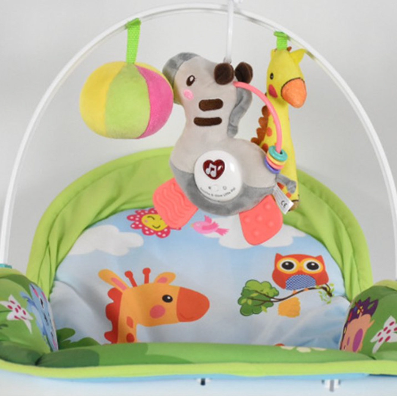 Caballo sensorial de peluche para bebé con música y luz (CA440)