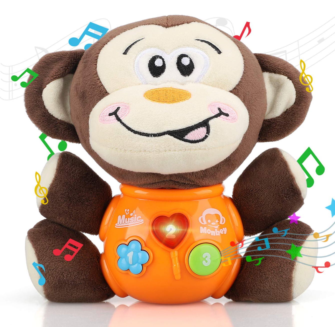 Mono de peluche musical para bebé (CA437)