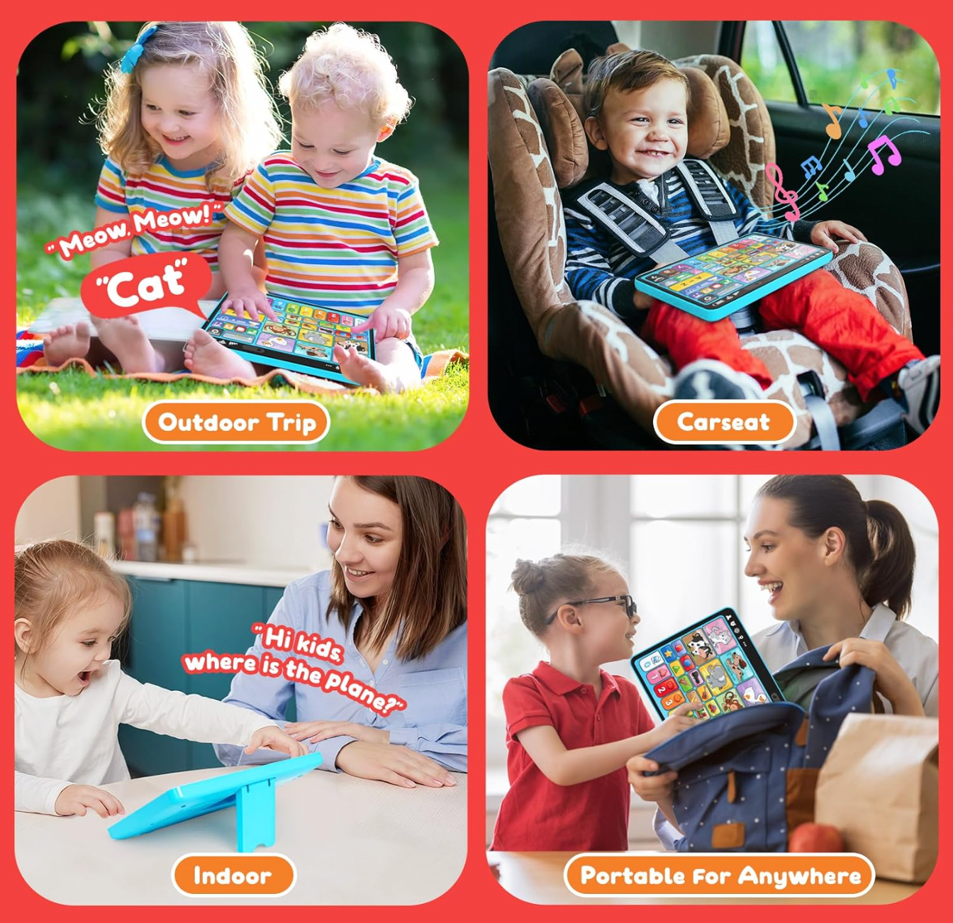 Tableta de aprendizaje trilingüe con música y sonido (CA435)