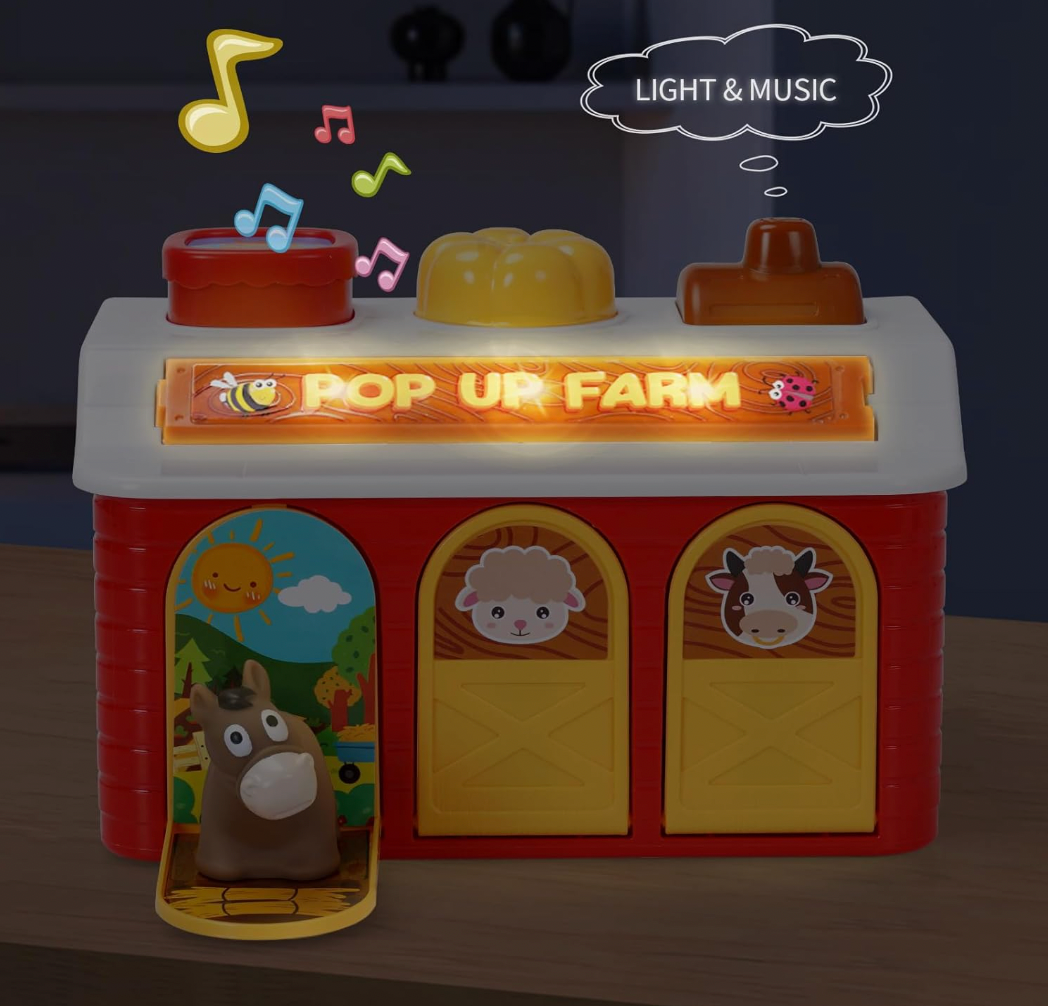 Juguete musical de aprendizaje de granja desplegable CA425