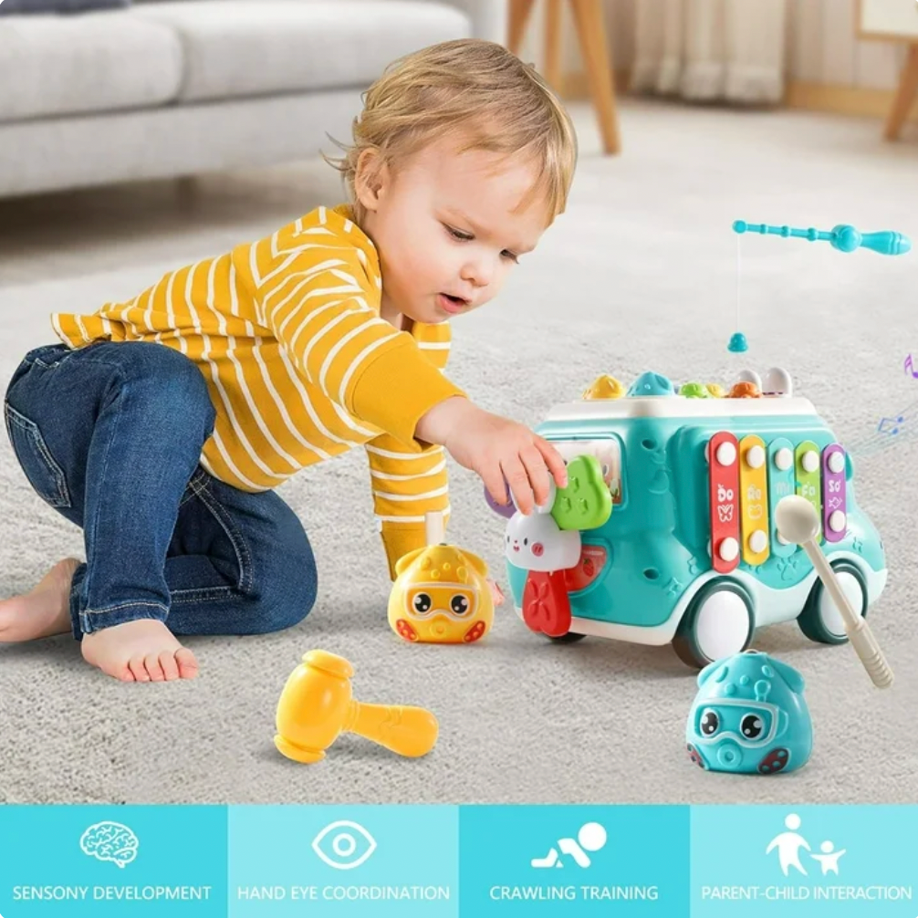 Autobús musical rojo para bebé (CA422)