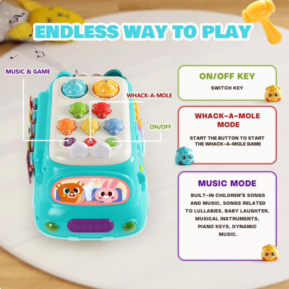 Autobús musical rojo para bebé (CA422)