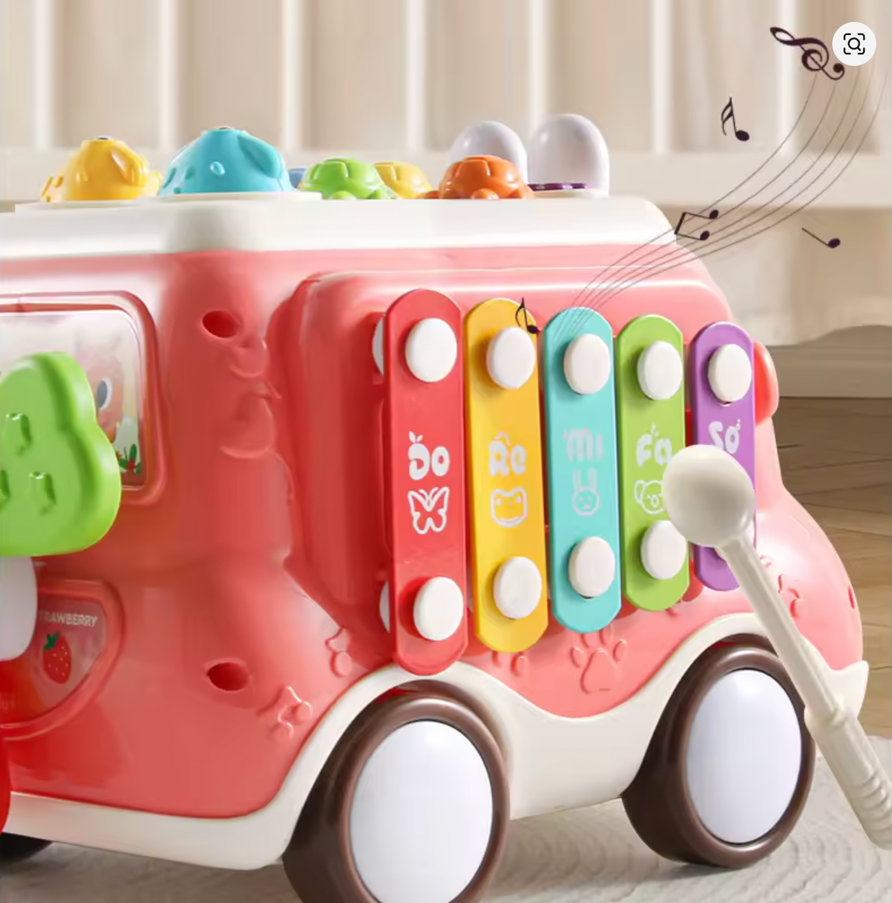 Autobús musical rojo para bebé (CA422)