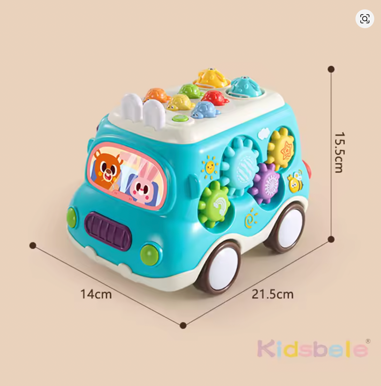 Autobús musical rojo para bebé (CA422)