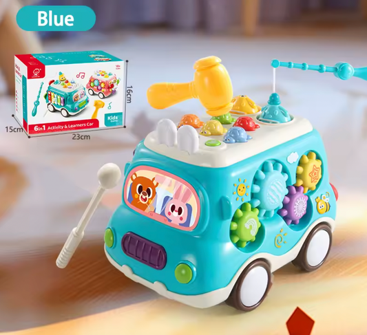 Autobús musical azul para bebé (CA423)