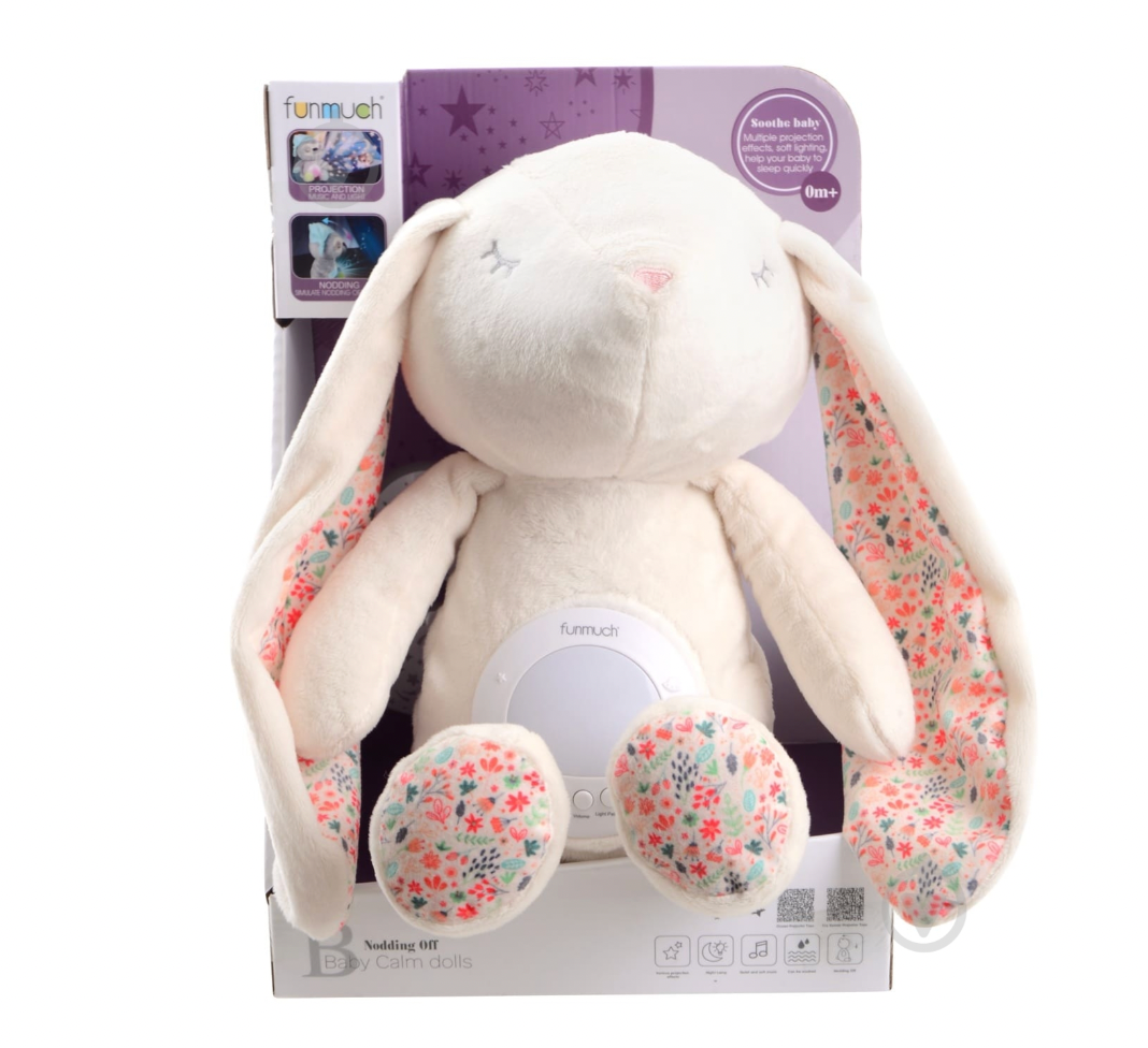 Baby Calming Bunny Musical Night Light & Projector Plush (CA371-1)