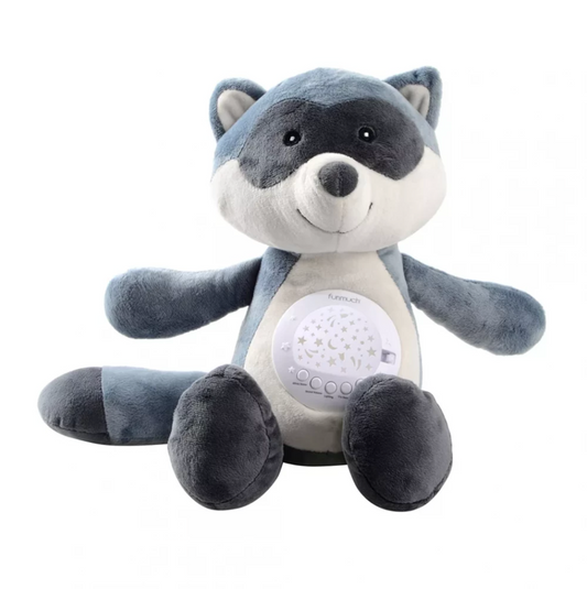 Peluche Mapache Musical con Luz Nocturna y Proyector (CA370-4)