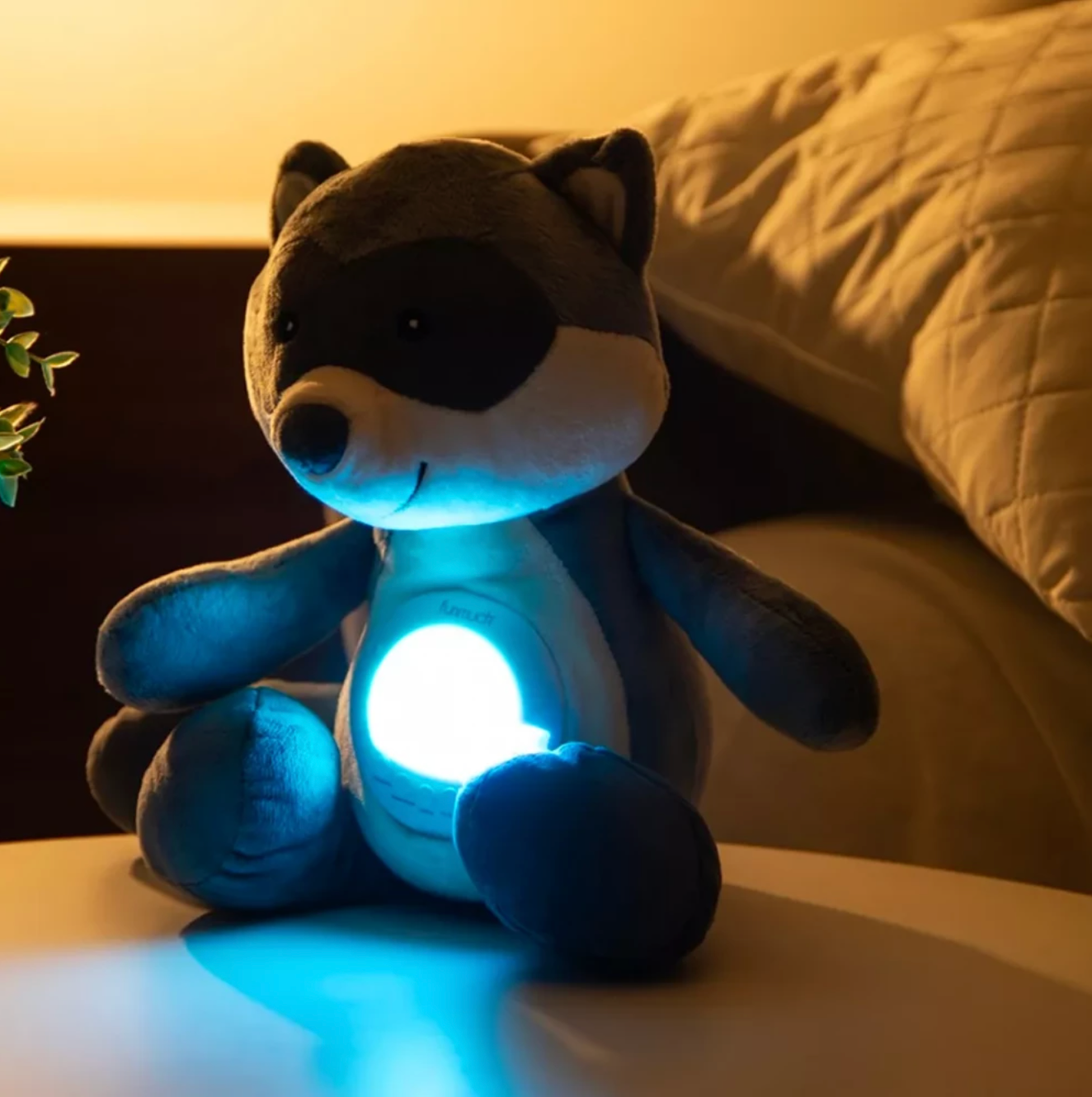 Cuddle Raccoon Musical Night Light & Projector Plush (CA370-4)