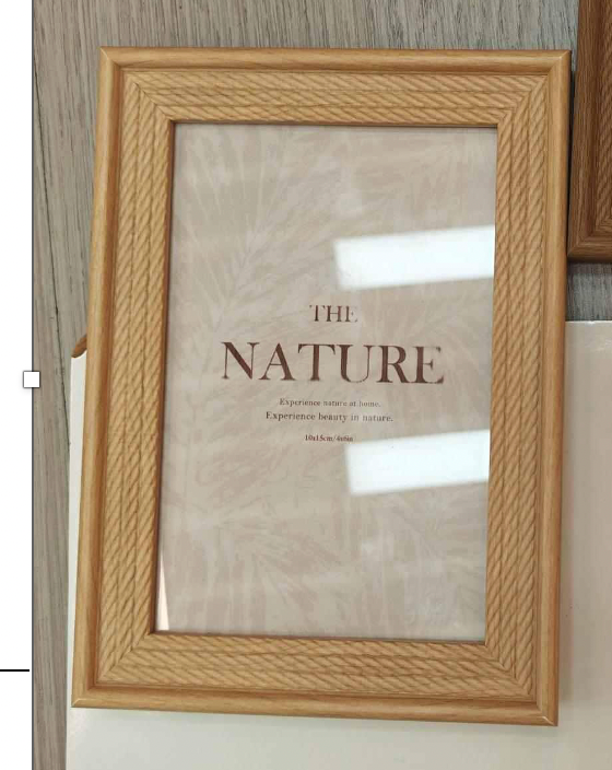 **Marco de fotos de madera natural – Diseño clásico minimalista (CA025-1)